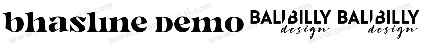 Bhasline Demo字体转换